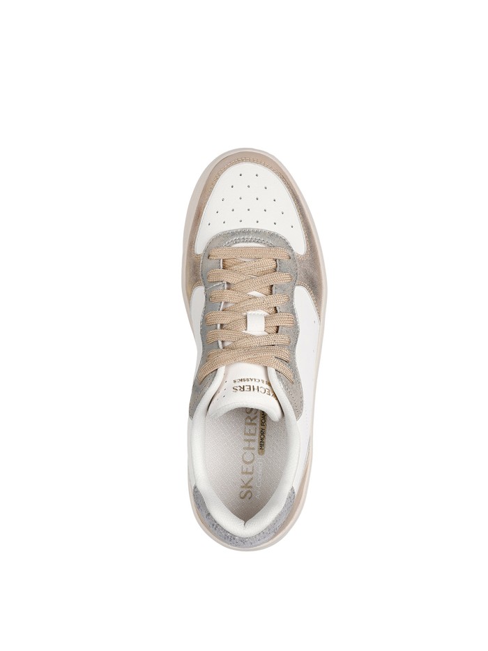 ZAPATILLAS DE CORDONES METALIZADAS SKECHERS Hiland - Soft Metals 185173 ORO