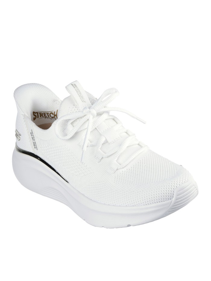 ZAPATILLA DE TELA BLANCA SKECHERS Slip-ins: BOBS Sport B Love - True Delight 117617