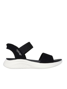 SANDALIAS DE MUJER Skechers 119804 Black Slip-Ins Low Wedge