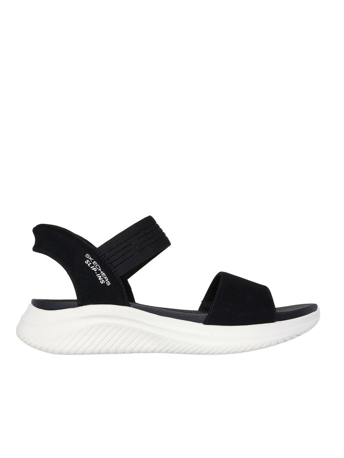 SANDALIAS DE MUJER Skechers 119804 Black Slip-Ins Low Wedge
