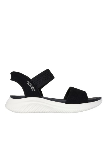 SANDALIAS DE MUJER Skechers 119804 Black Slip-Ins Low Wedge