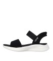 SANDALIAS DE MUJER Skechers 119804 Black Slip-Ins Low Wedge