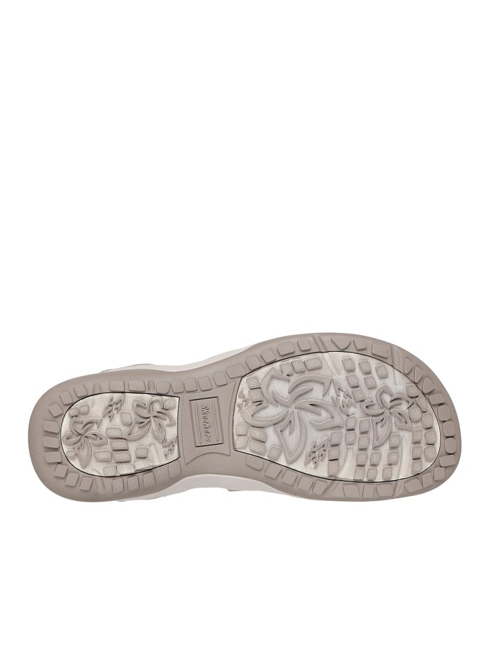 SANDALIAS ELÁSTICAS DE MUJER SKECHERS Slip-ins: Reggae Slim - Stretch Flex 163460 TAUPE