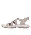 SANDALIAS ELÁSTICAS DE MUJER SKECHERS Slip-ins: Reggae Slim - Stretch Flex 163460 TAUPE
