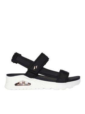 SANDALIAS DE MUJER CON CÁMARA DE AIRE SKECHERS Uno - Summer Stand2 119813 NEGRO