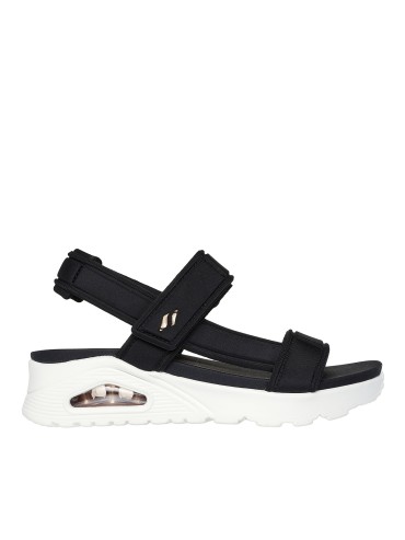 SANDALIAS DE MUJER CON CÁMARA DE AIRE SKECHERS Uno - Summer Stand2 119813 NEGRO