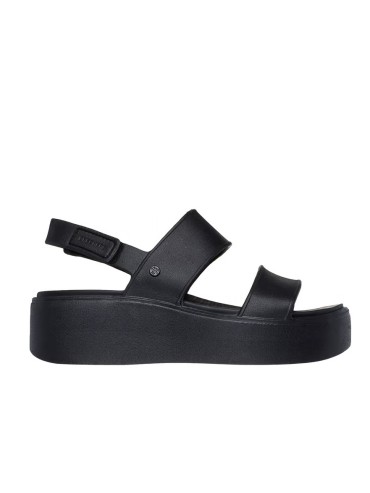 SANDALIAS CON PLATAFORMA MÁXIMO CONFORT FOAMIES: ARCH FIT UPBEAT - SUNRISE 111257 SKECHERS NEGRO