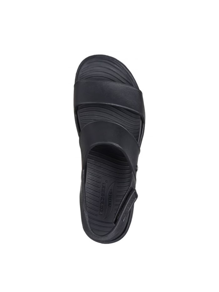 SANDALIAS CON PLATAFORMA MÁXIMO CONFORT FOAMIES: ARCH FIT UPBEAT - SUNRISE 111257 SKECHERS NEGRO