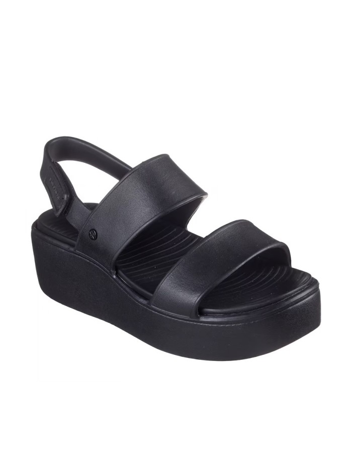 SANDALIAS CON PLATAFORMA MÁXIMO CONFORT FOAMIES: ARCH FIT UPBEAT - SUNRISE 111257 SKECHERS NEGRO
