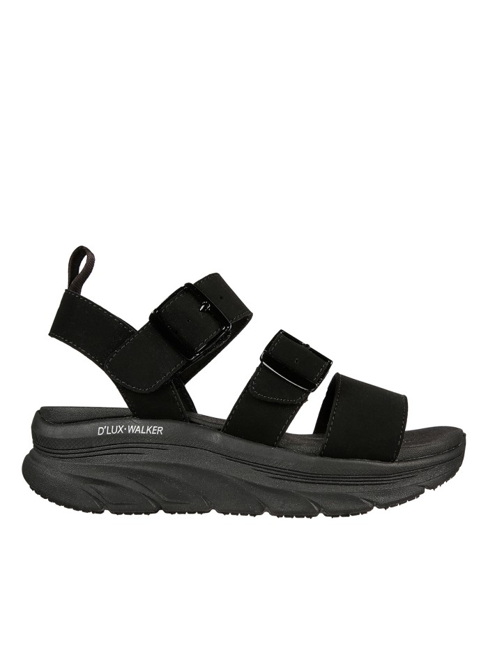 SANDALIAS Skechers Relaxed Fit: D'Lux Walker - Retro Cosmos 119234 NEGRO