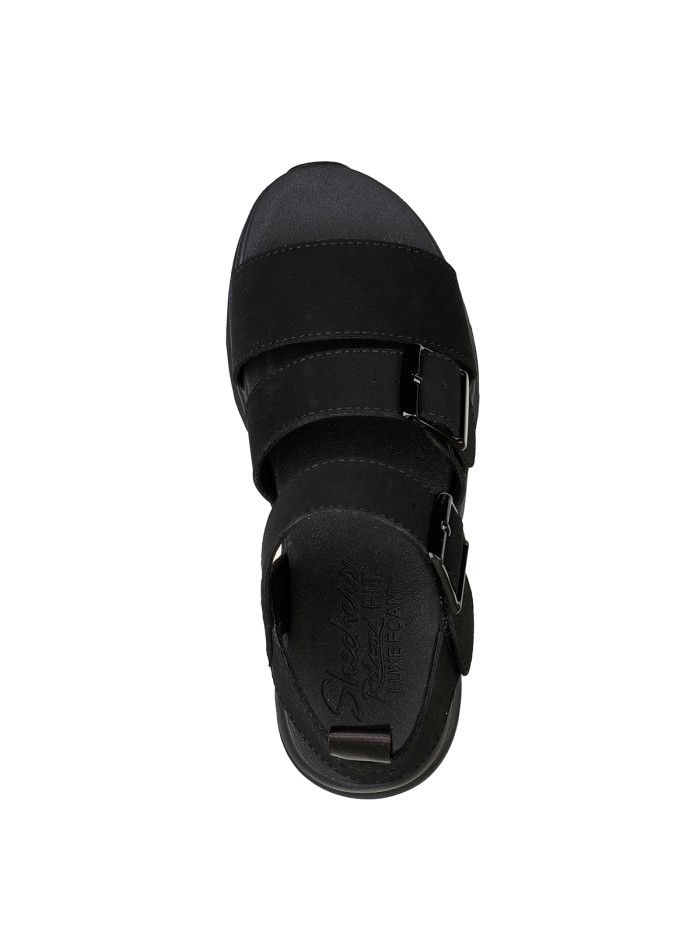 SANDALIAS Skechers Relaxed Fit: D'Lux Walker - Retro Cosmos 119234 NEGRO