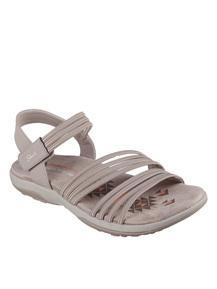 SANDALIAS ELÁSTICAS SKECHERS Reggae Slim - Coffee Run 163573 TAUPE