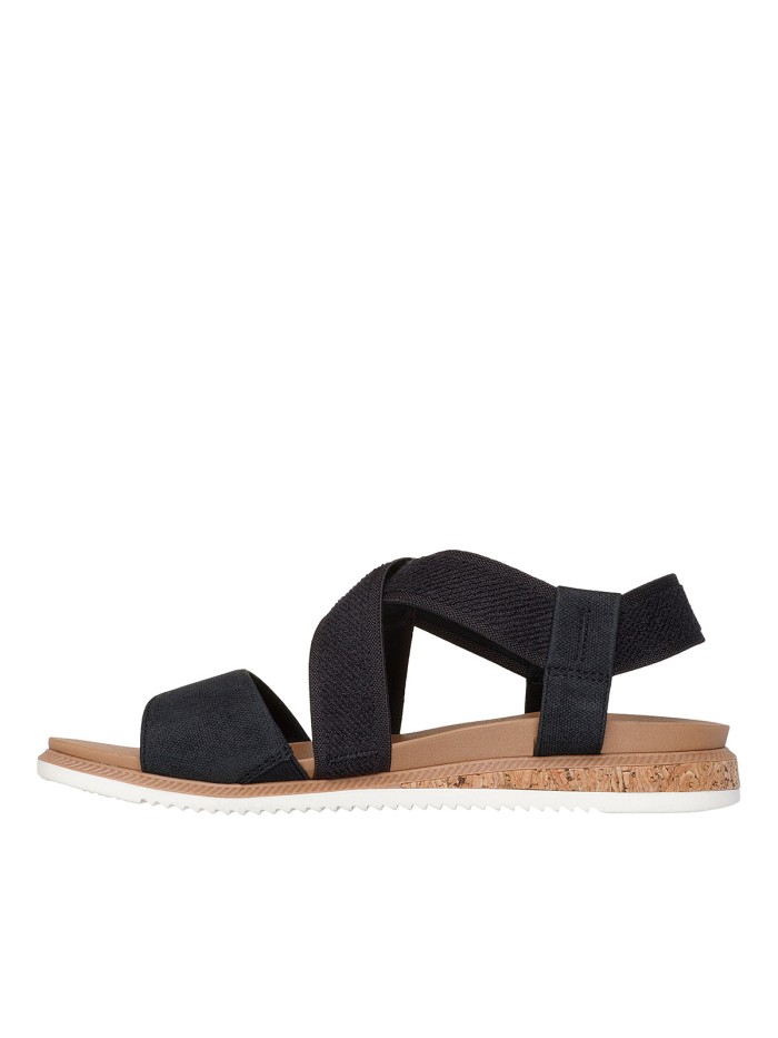 SANDALIAS DEPORTIVAS SKECHERS BOBS Desert Kiss Low 114705 NEGRO