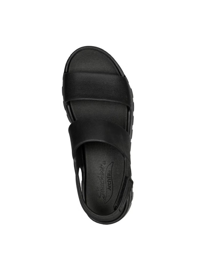 SANDALIAS ESTILOSAS CON PLATAFORMA FOAMIES: ARCH FIT FOOTSTEPS - DAY DREAM 111380 SKECHERS NEGRO