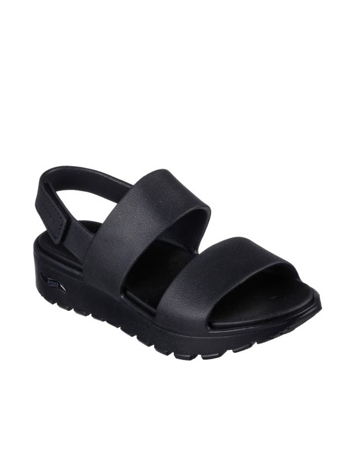 SANDALIAS ESTILOSAS CON PLATAFORMA FOAMIES: ARCH FIT FOOTSTEPS - DAY DREAM 111380 SKECHERS NEGRO