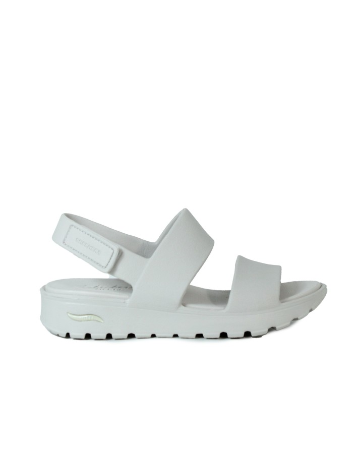 SANDALIA ESTILOSA CON PLATAFORMA FOAMIS: ARCH FIT FOOTSTEPS - DAY DREAM GRIS 111380 SKECHERS GRIS