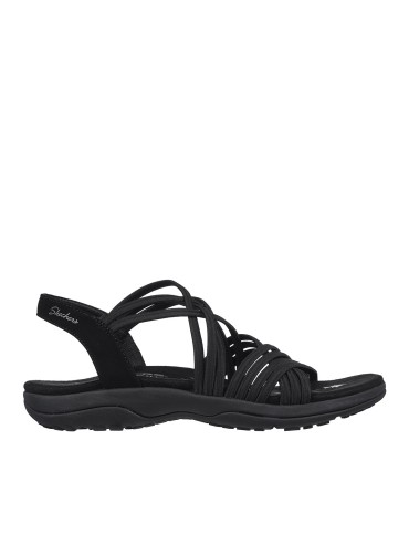 SANDALIA ELÁSTICA Skechers Reggae Slim - Sunnyside 163185 NEGRO