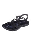 SANDALIA ELÁSTICA Skechers Reggae Slim - Sunnyside 163185 NEGRO
