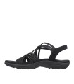 SANDALIA ELÁSTICA Skechers Reggae Slim - Sunnyside 163185 NEGRO