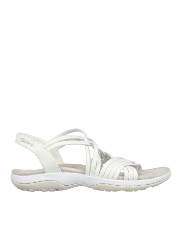SANDALIA ELÁSTICA Skechers Reggae Slim - Sunnyside 163185 BLANCO