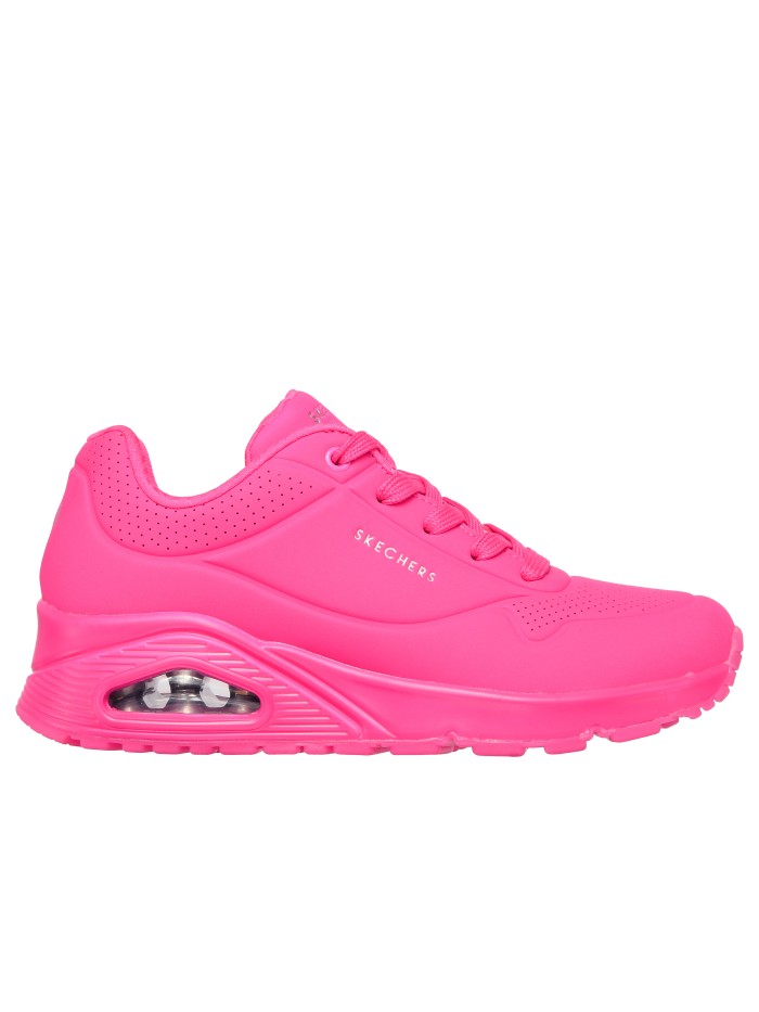 ZAPATILLAS DE CORDONES CON CAMARA DE AIRE SKECHERS Uno - Night Shades ROSA