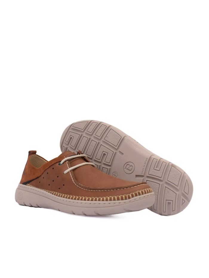 ZAPATO CASUAL DE HOMBRE ULTRALIGERO BAERCHI SEVILLA 1081 CUERO