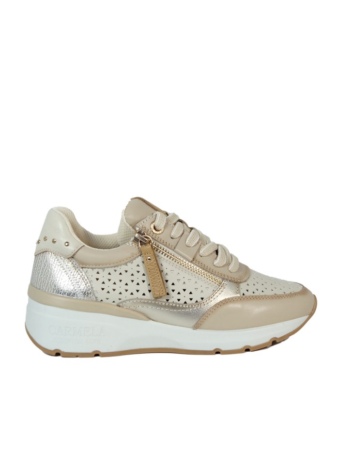 ZAPATILLAS DE PIEL URBANAS CARMELA 16228101 BEIGE