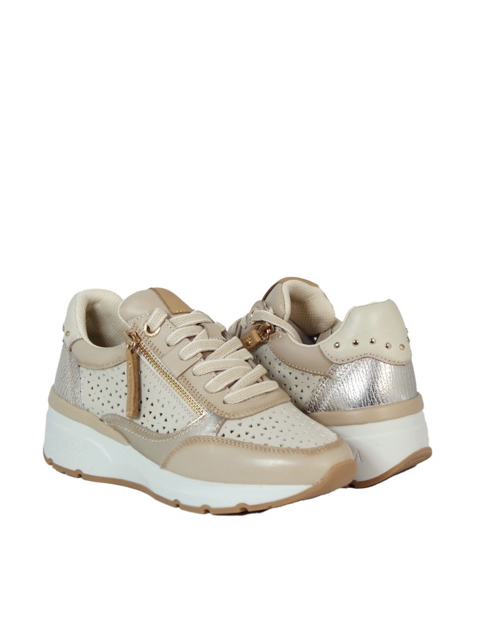 ZAPATILLAS DE PIEL URBANAS CARMELA 16228101 BEIGE
