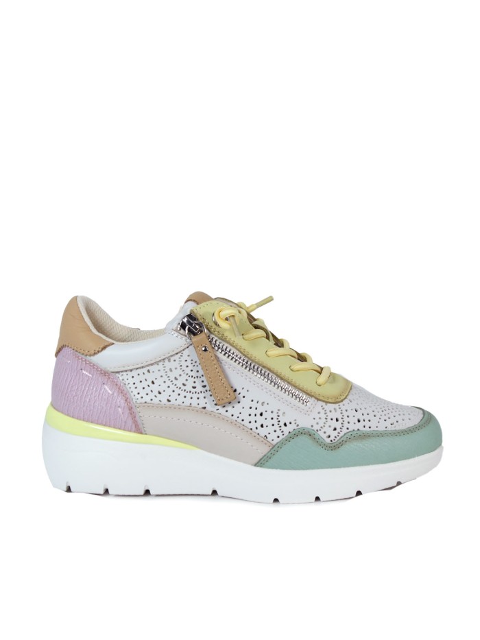 ZAPATILLAS URBANAS DE PIEL COMBINADAS CARMELA 16227406 AQUA
