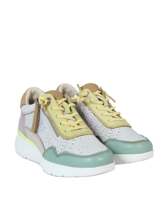 ZAPATILLAS URBANAS DE PIEL COMBINADAS CARMELA 16227406 AQUA