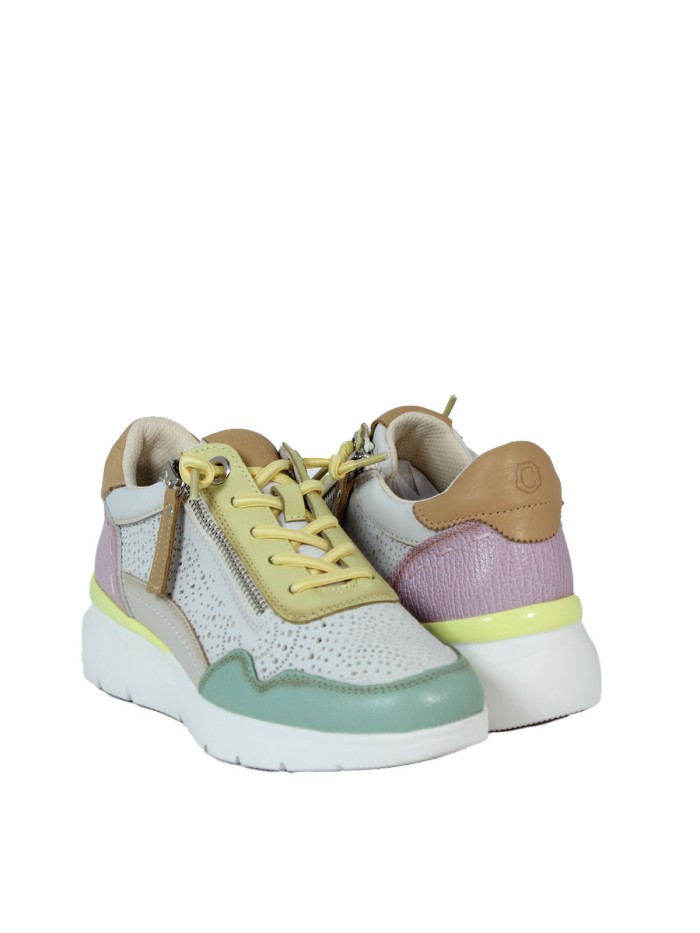 ZAPATILLAS URBANAS DE PIEL COMBINADAS CARMELA 16227406 AQUA