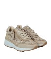 ZAPATILLAS CALADAS DE PIEL CARMELA 16232602 BEIGE