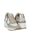 ZAPATILLAS DE CUÑA EN PIEL CARMELA 16226602 BEIGE