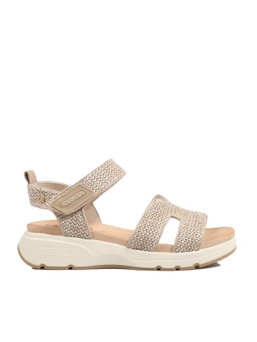 SANDALIAS DE MUJER CONFORTABLES DE RAFIA CARMELA 162362 BEIGE
