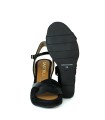 ALPARGATAS DE YUTE CON CUÑA CASTELLER 874 NEGRO