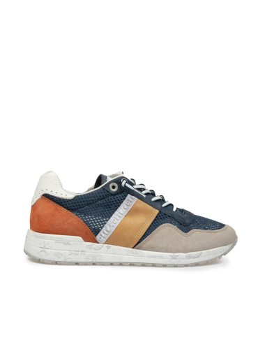 ZAPATILLAS CETTI DE HOMBRE EN PIEL Y TEXTIL C1370 MARINO