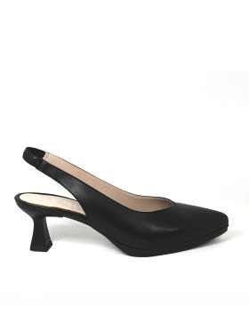 ZAPATO DE TACÓN DESTALONADO DESIREE MAIA 1 NEGRO