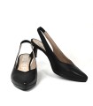 ZAPATO DE TACÓN DESTALONADO DESIREE MAIA 1 NEGRO