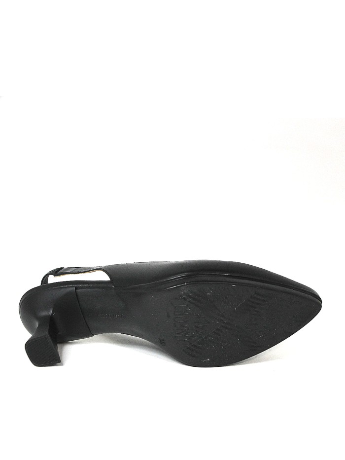 ZAPATO DE TACÓN DESTALONADO DESIREE MAIA 1 NEGRO