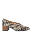 ZAPATOS DE TACÓN EN RAFIA TRENZADA DESIREE PRAGA 1 MULTICOLOR PARDO