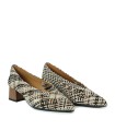 ZAPATOS DE TACÓN EN RAFIA TRENZADA DESIREE PRAGA 1 MULTICOLOR PARDO