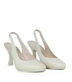 ZAPATO DE TACÓN DESTALONADO EN PIEL DESIREE SAMI 1 BEIGE