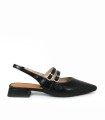 ZAPATOS DE PIEL DESTALONADOS NEGROS DESIREE DALI 7