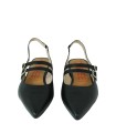 ZAPATOS DE PIEL DESTALONADOS NEGROS DESIREE DALI 7