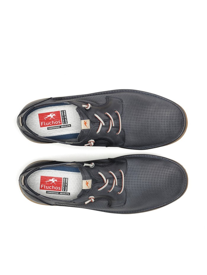 BLUCHER DE PIEL PARA HOMBRE FLUCHOS LEO F1947 AZUL