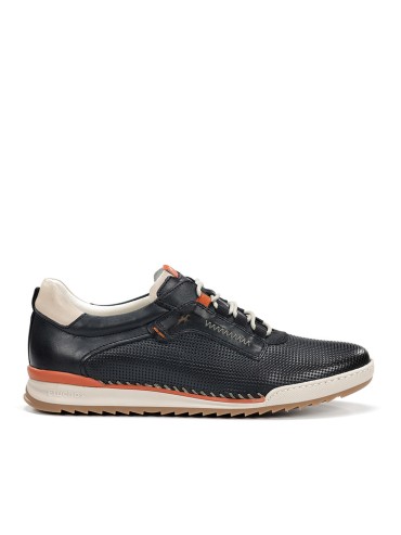 ZAPATOS DEPORTIVOS DE PIEL MARINO FLUCHOS F2178
