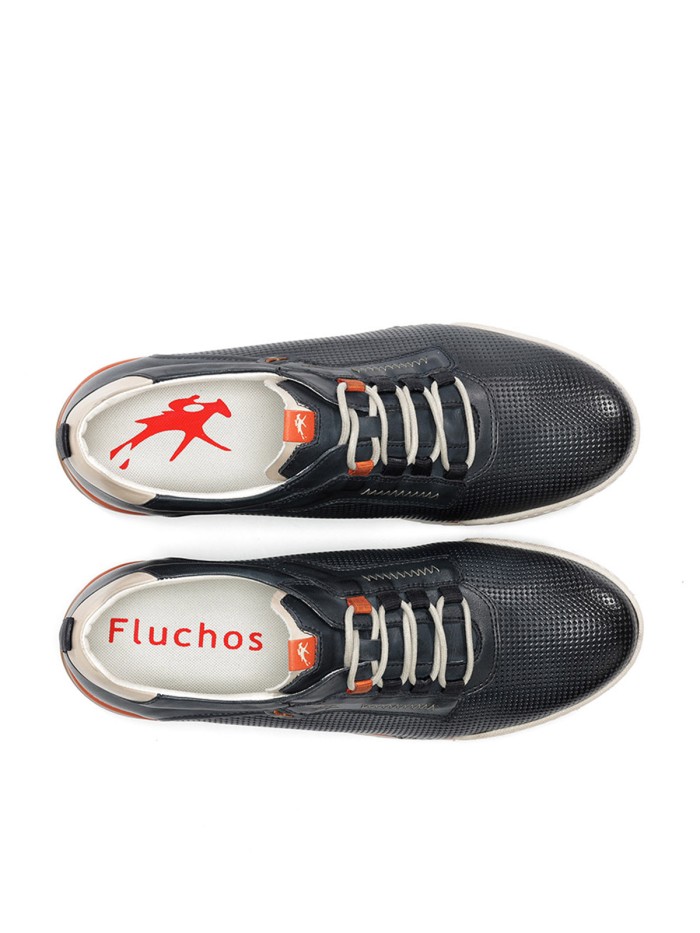 ZAPATOS DEPORTIVOS DE PIEL MARINO FLUCHOS F2178