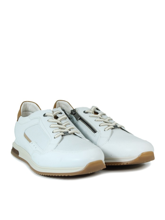ZAPÀTILLAS DE PIEL BLANCAS FLUCHOS HABANA F2187