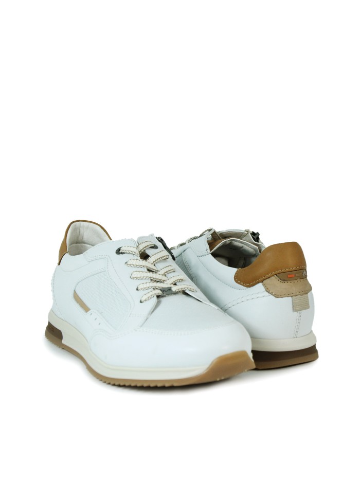 ZAPÀTILLAS DE PIEL BLANCAS FLUCHOS HABANA F2187