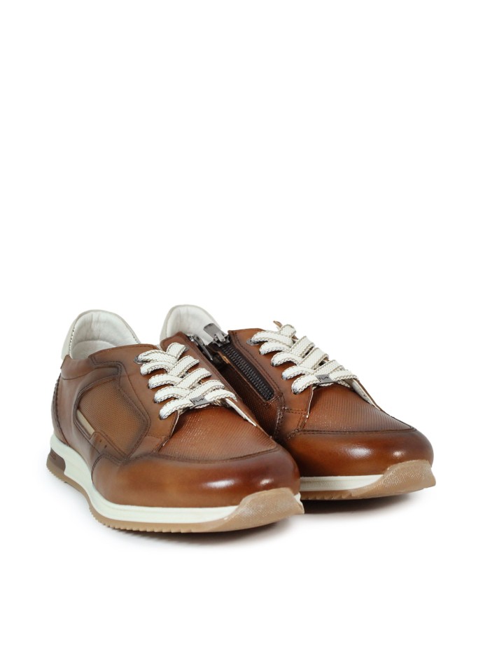 ZAPÀTILLAS DE PIEL MARRÓN  FLUCHOS HABANA F2187